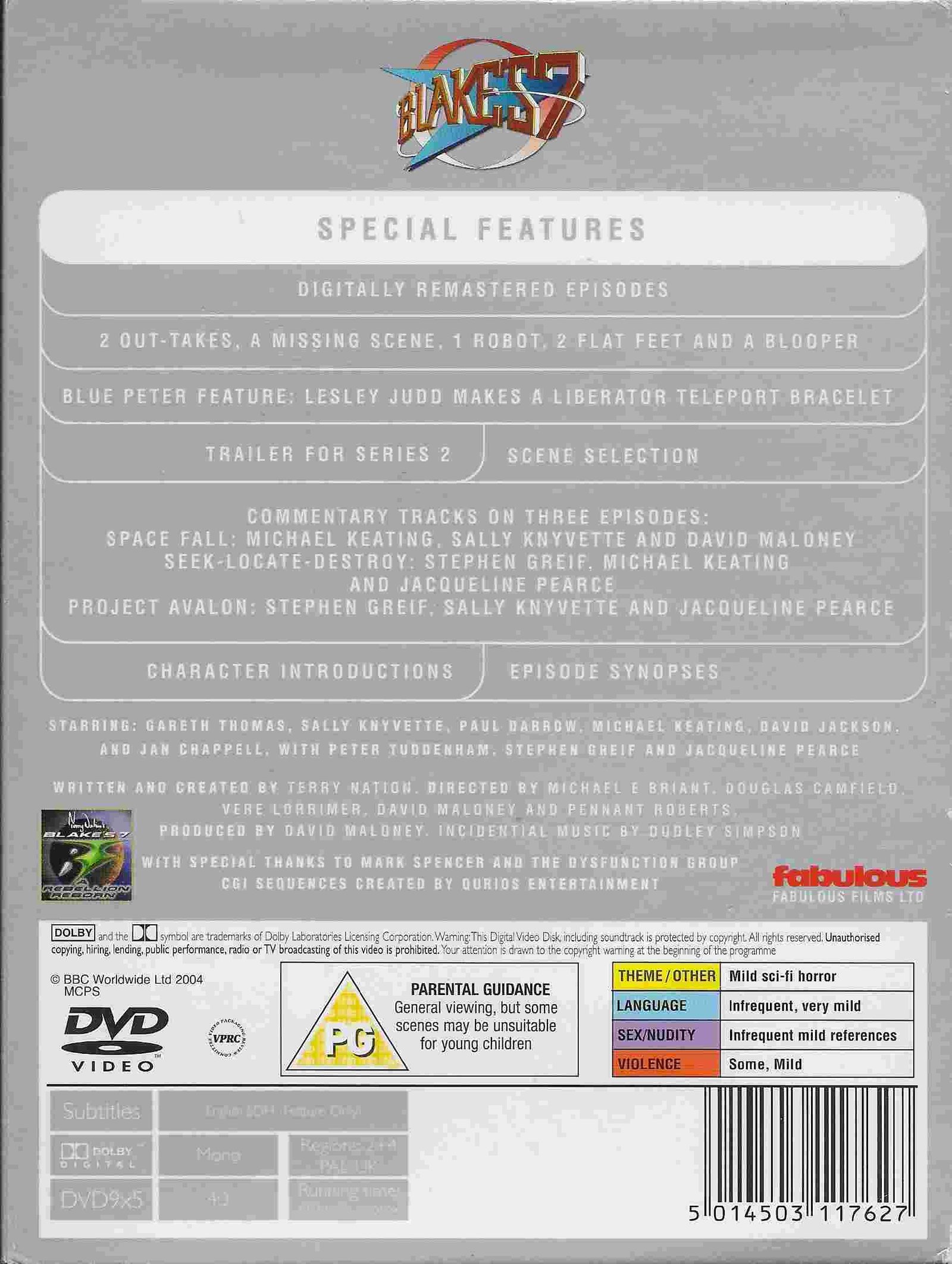 Back cover of BBCDVD 1176